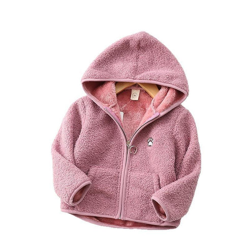 Flannel Hooded Cardigan Coat